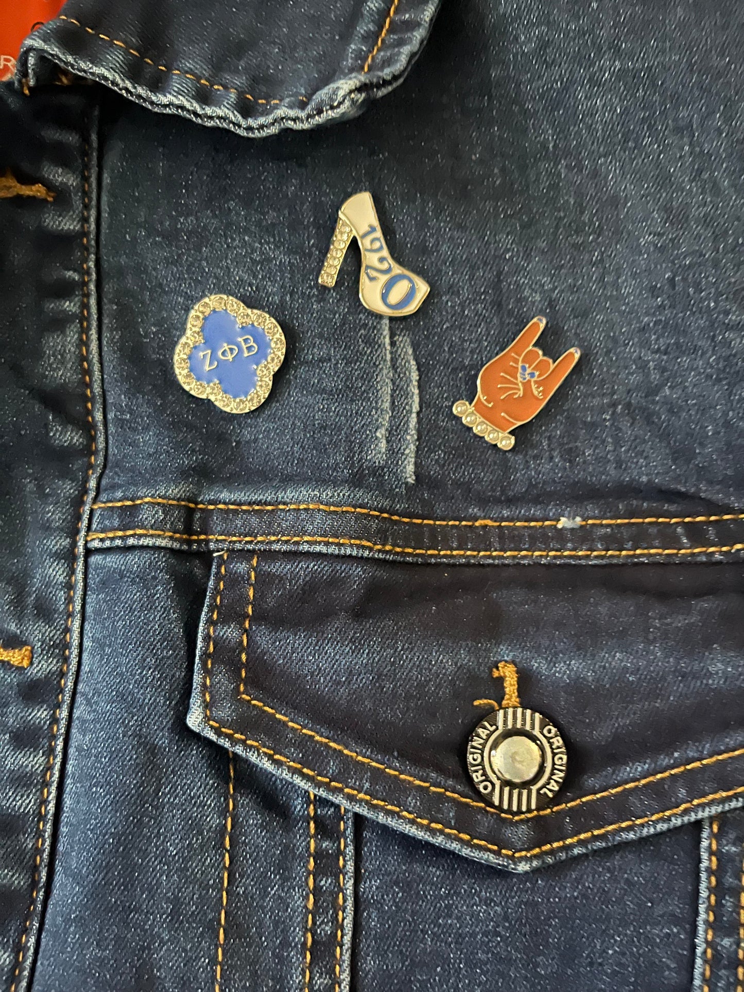 Denim wool lined jacket