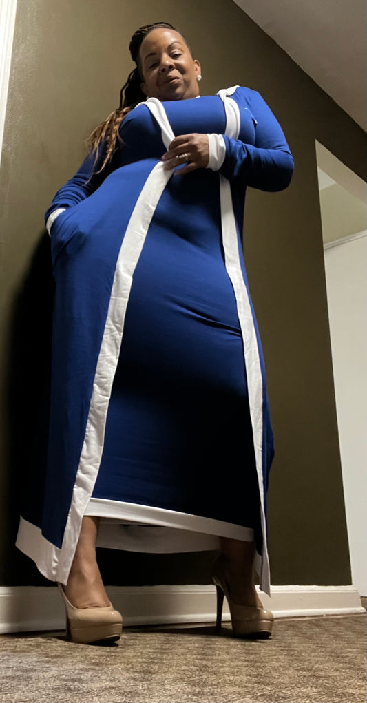 Blue Riding Hood Dress Set