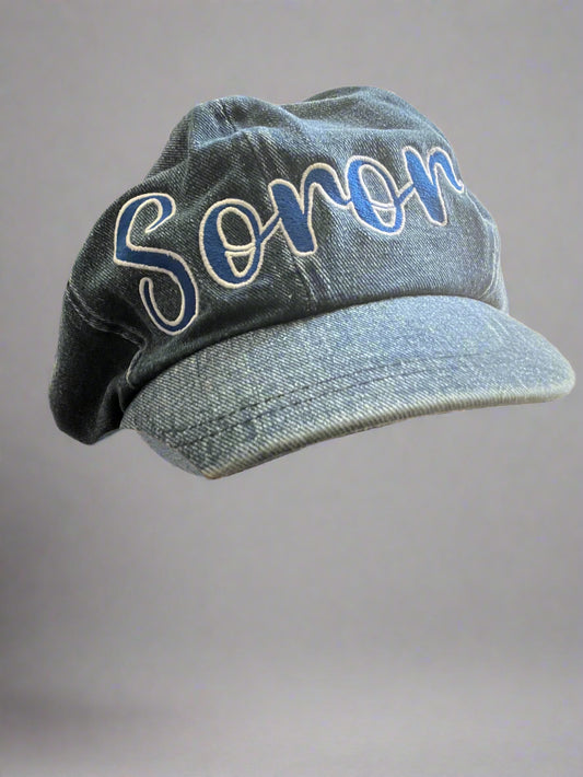 Zeta Denim NewsBoy Cap