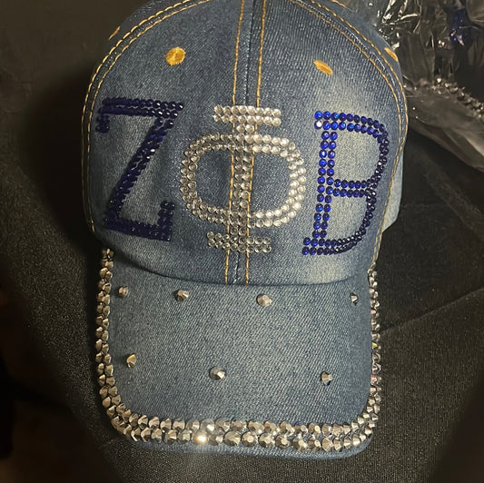 Denim Bling Baseball Cap