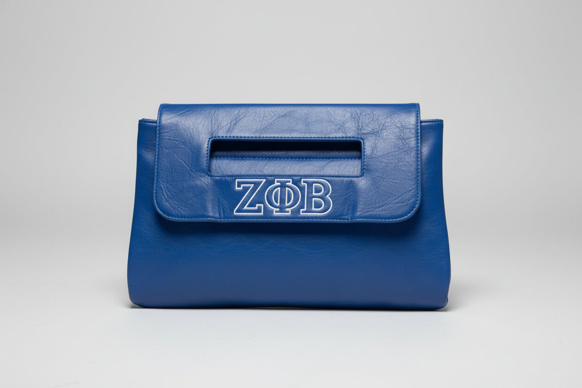 ZΦΒ Vegan Leather Clutch | Zeta Phi Beta