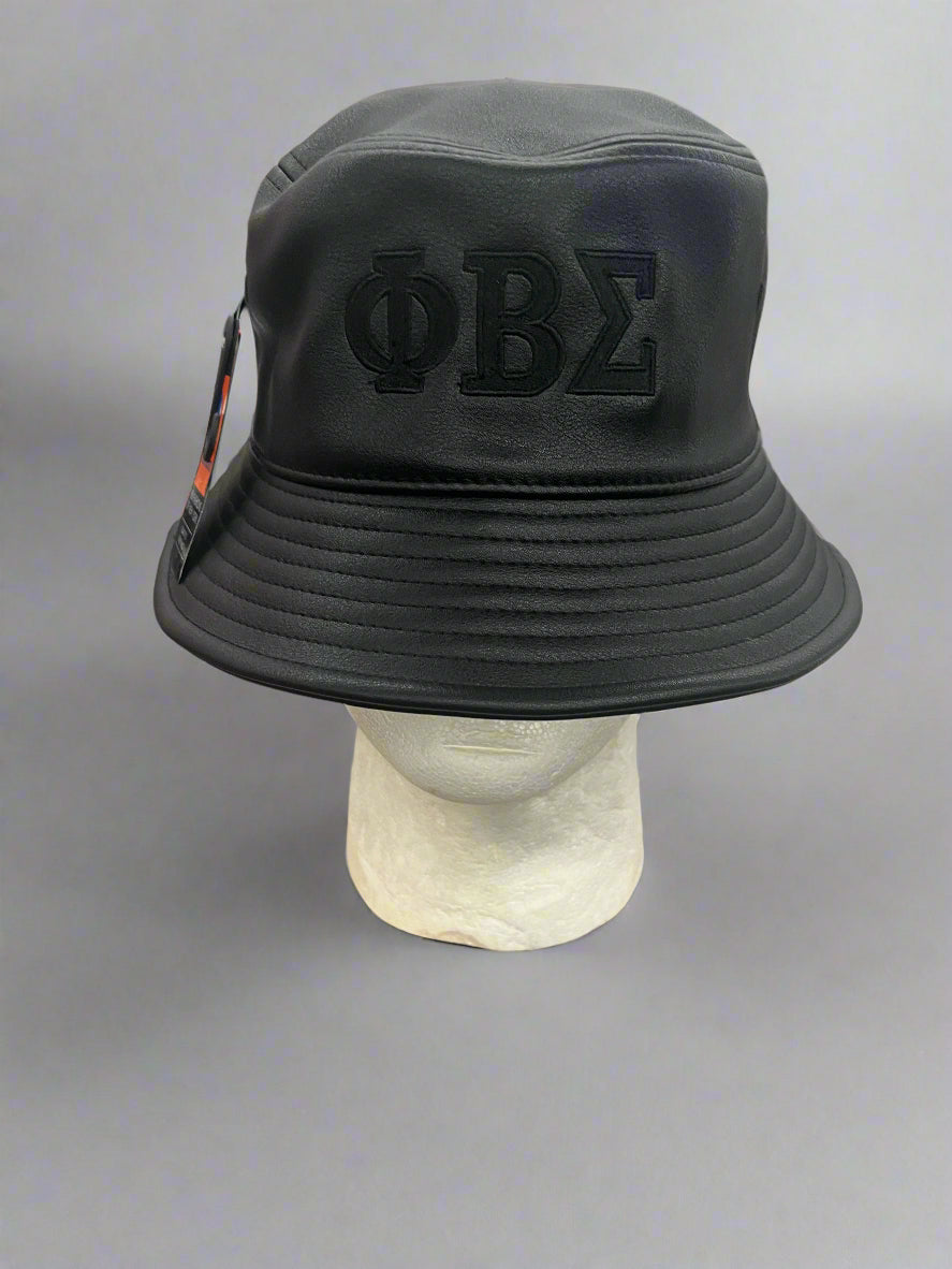 Vegan Leather Sigma Bucket Hat