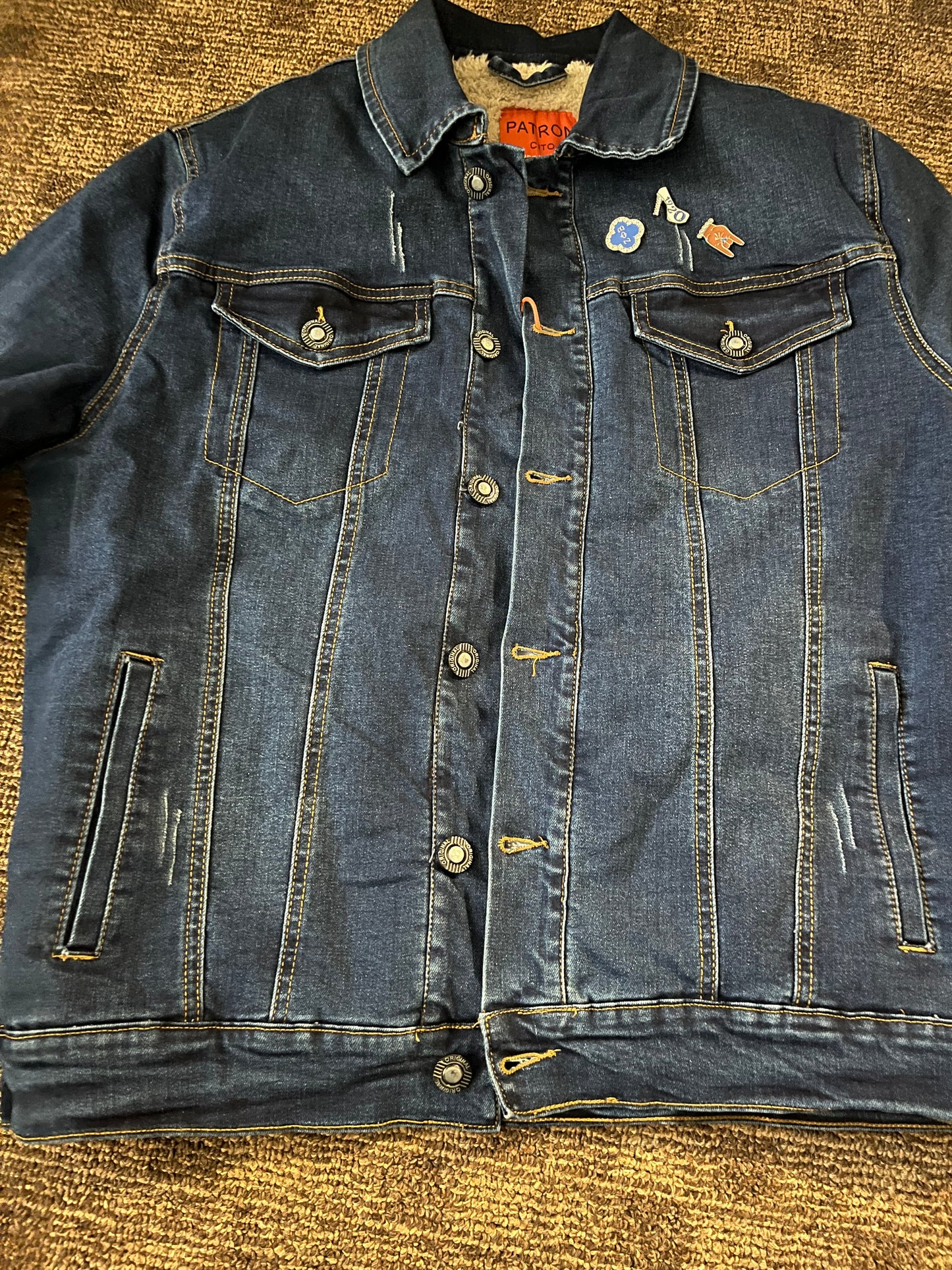 Denim wool lined jacket