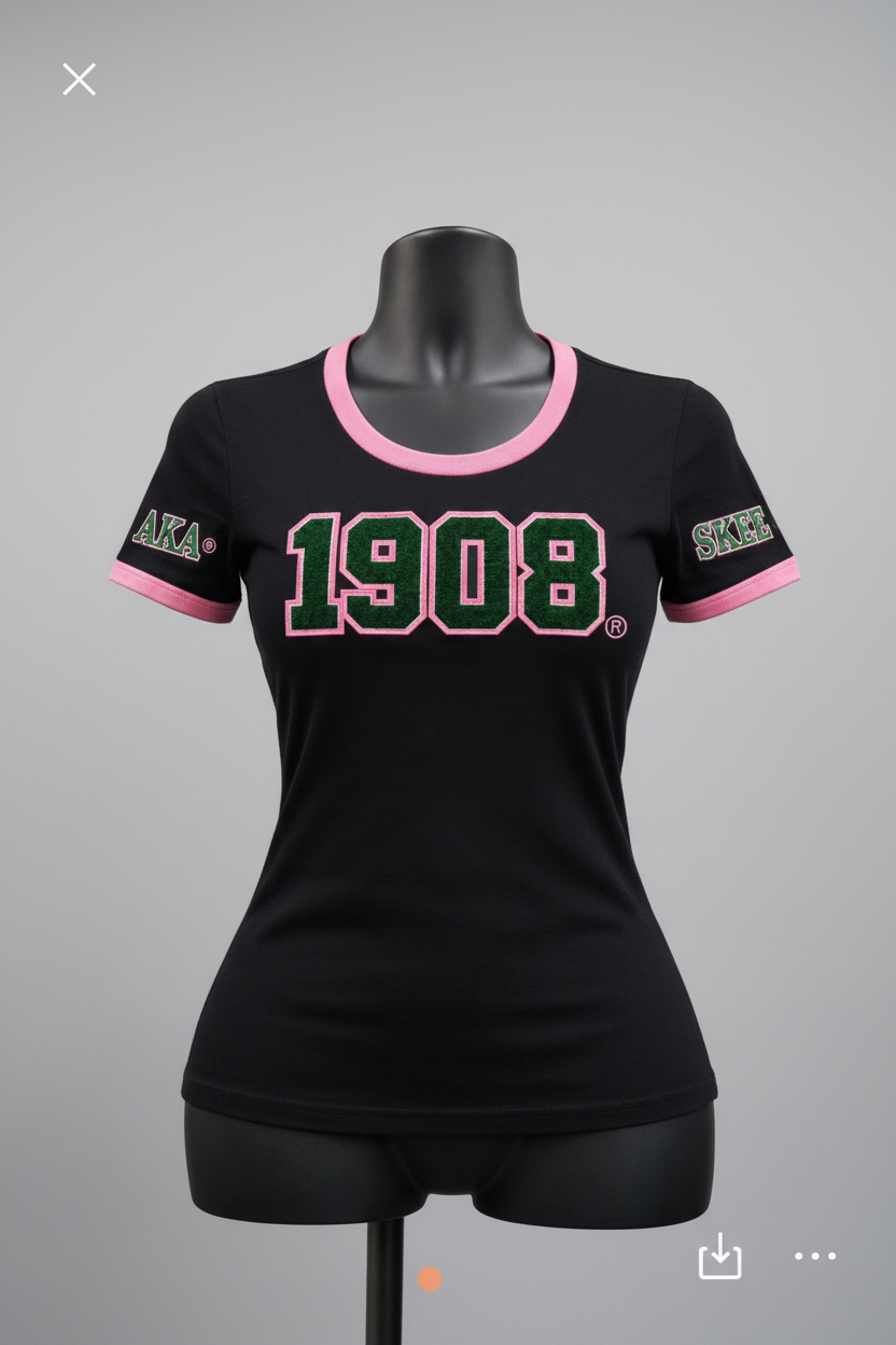1908 Chenille Tee | Alpha Kappa Alpha®️