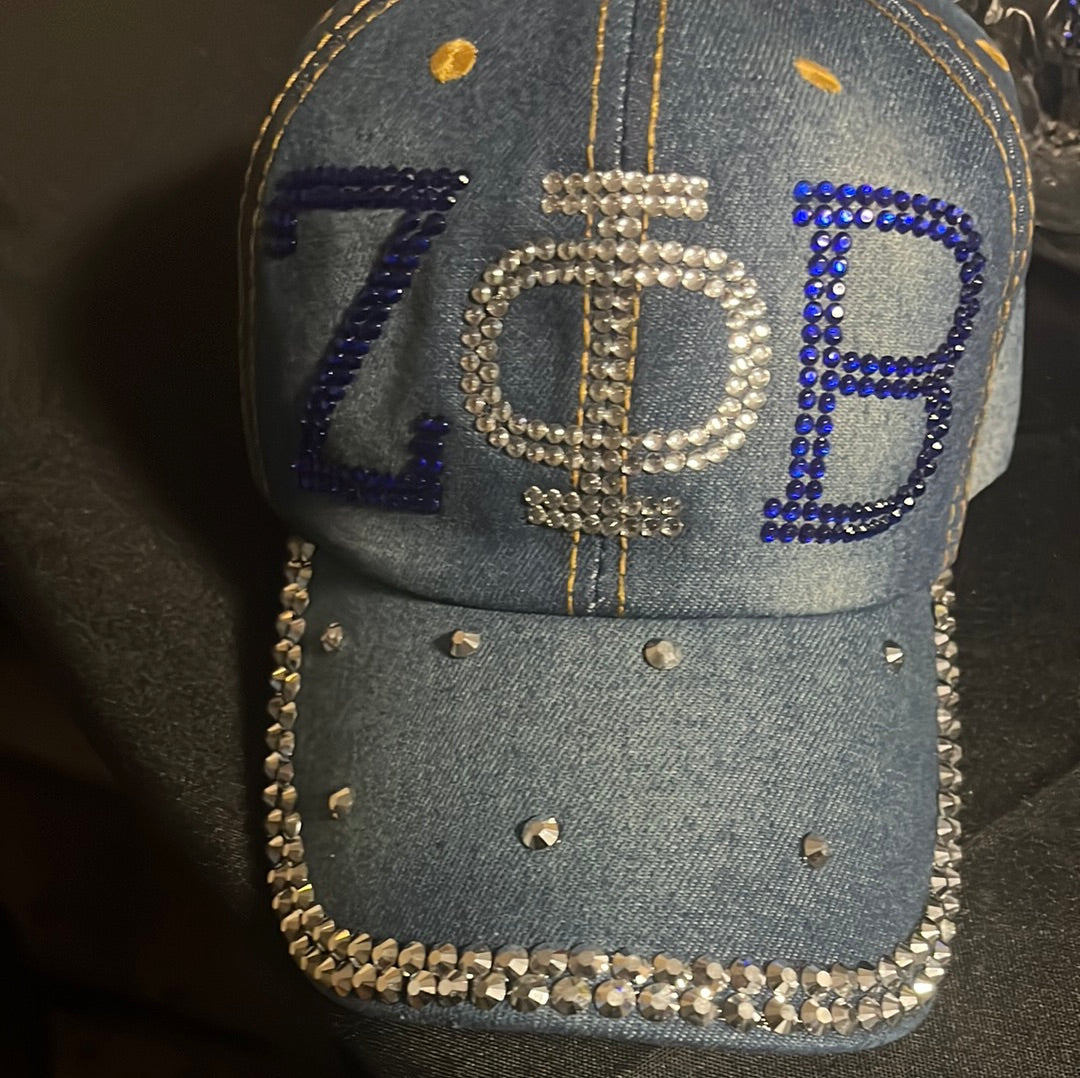 Denim Bling Baseball Cap