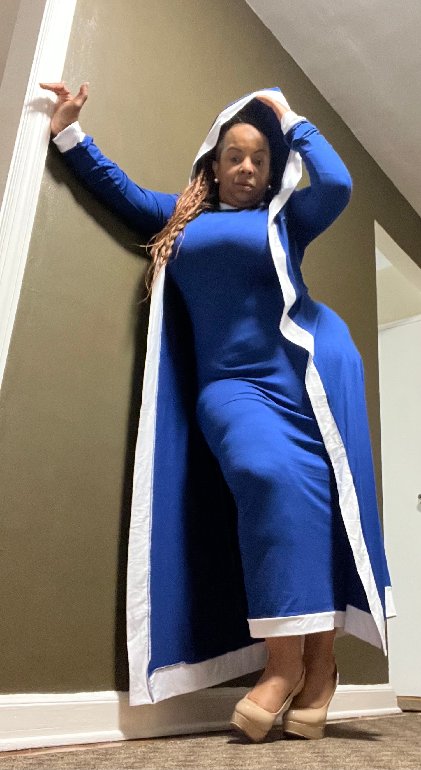 Blue Riding Hood Dress Set