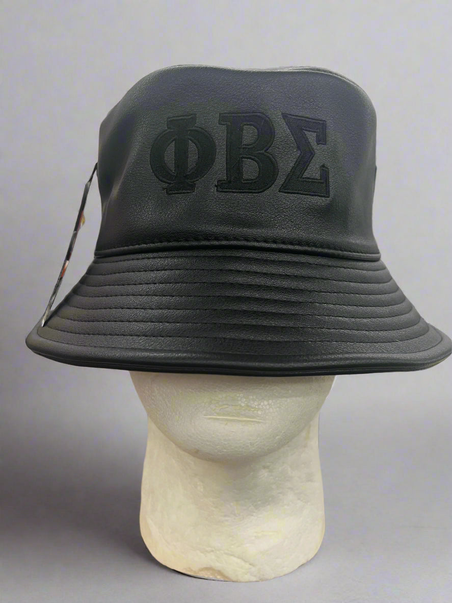 Vegan Leather Sigma Bucket Hat