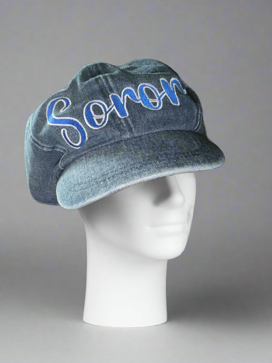 Zeta Denim NewsBoy Cap