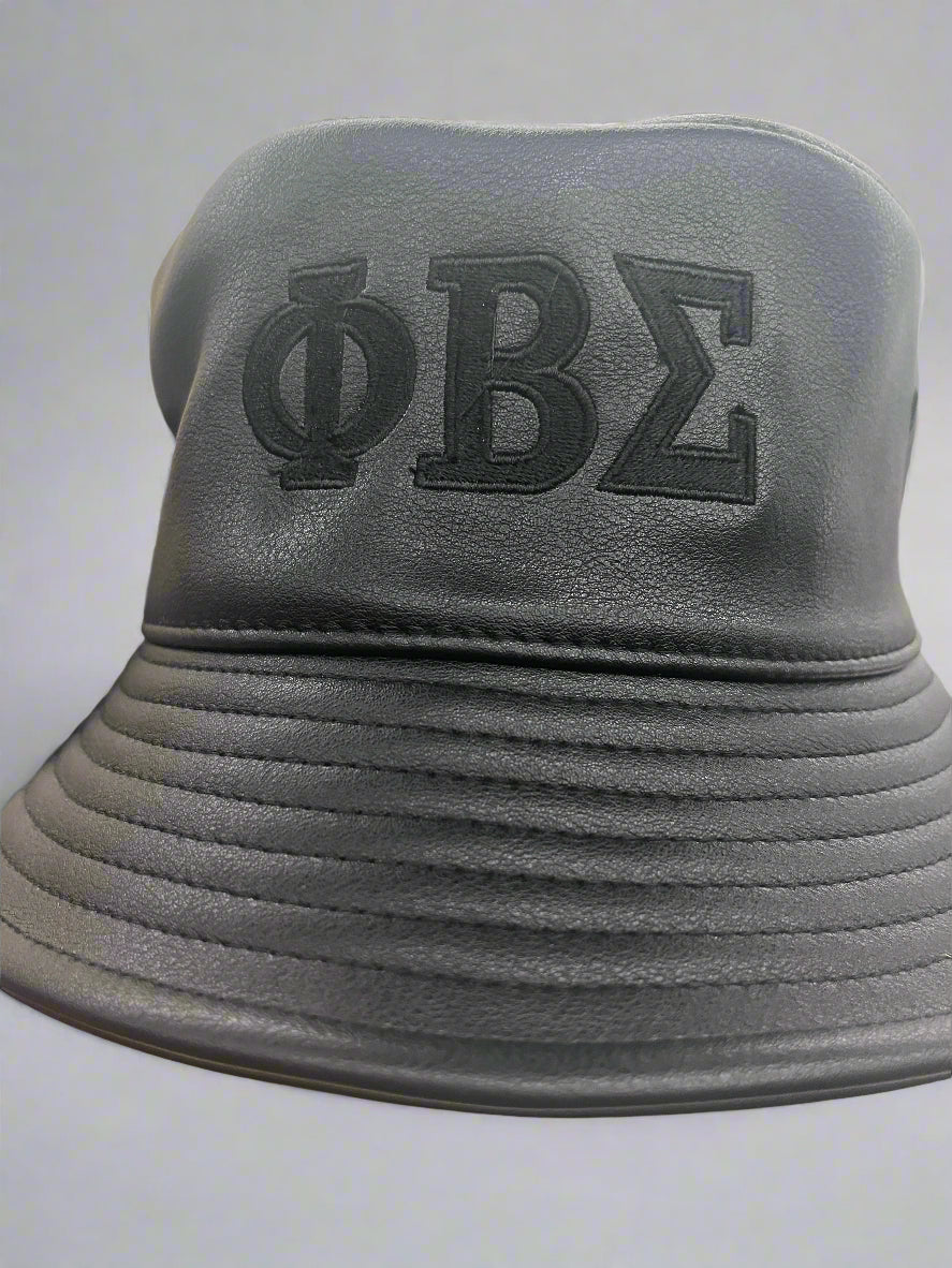Vegan Leather Sigma Bucket Hat