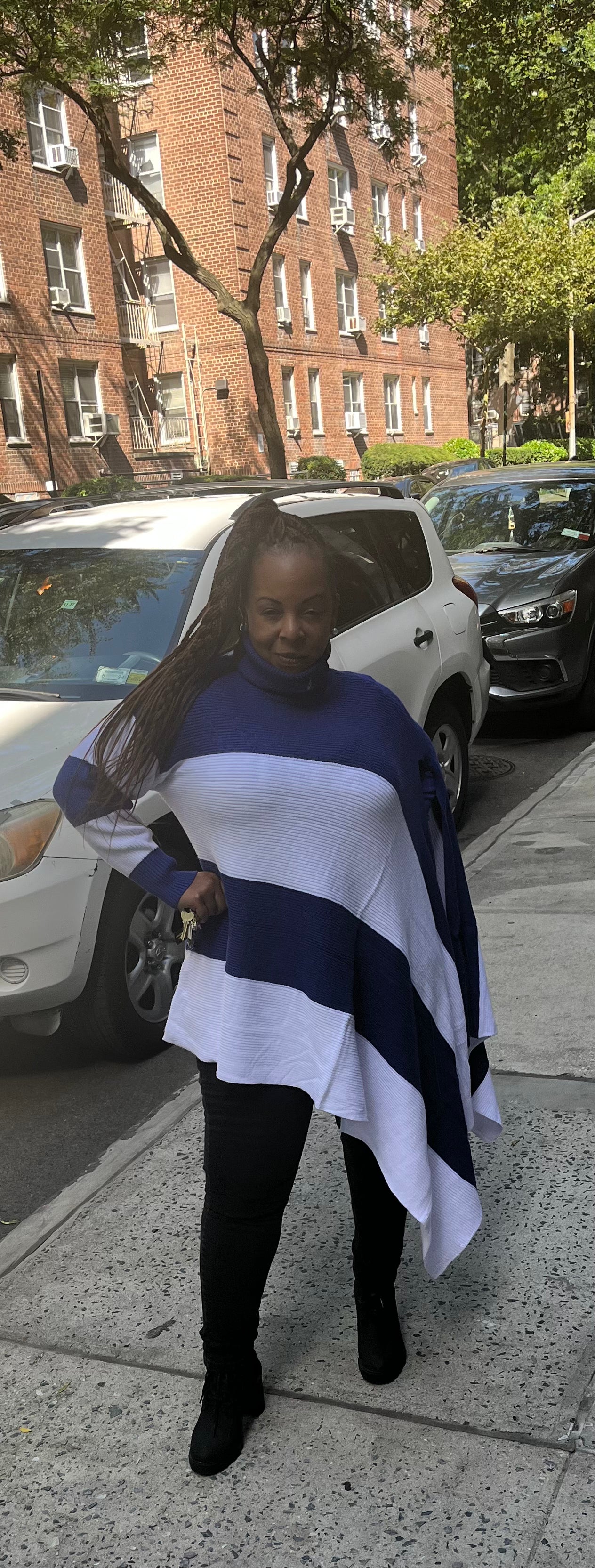 Asymmetrical Dove Sweater