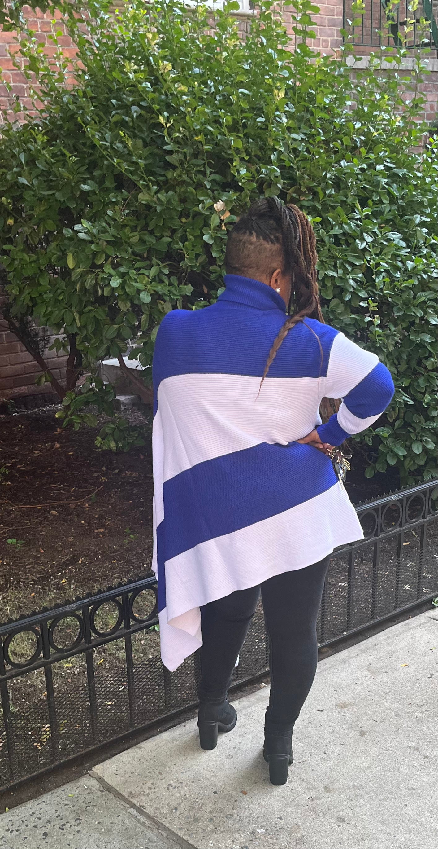Asymmetrical Dove Sweater
