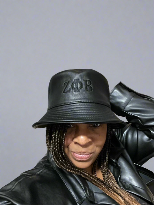 Vegan Leather Bucket hat Zeta version
