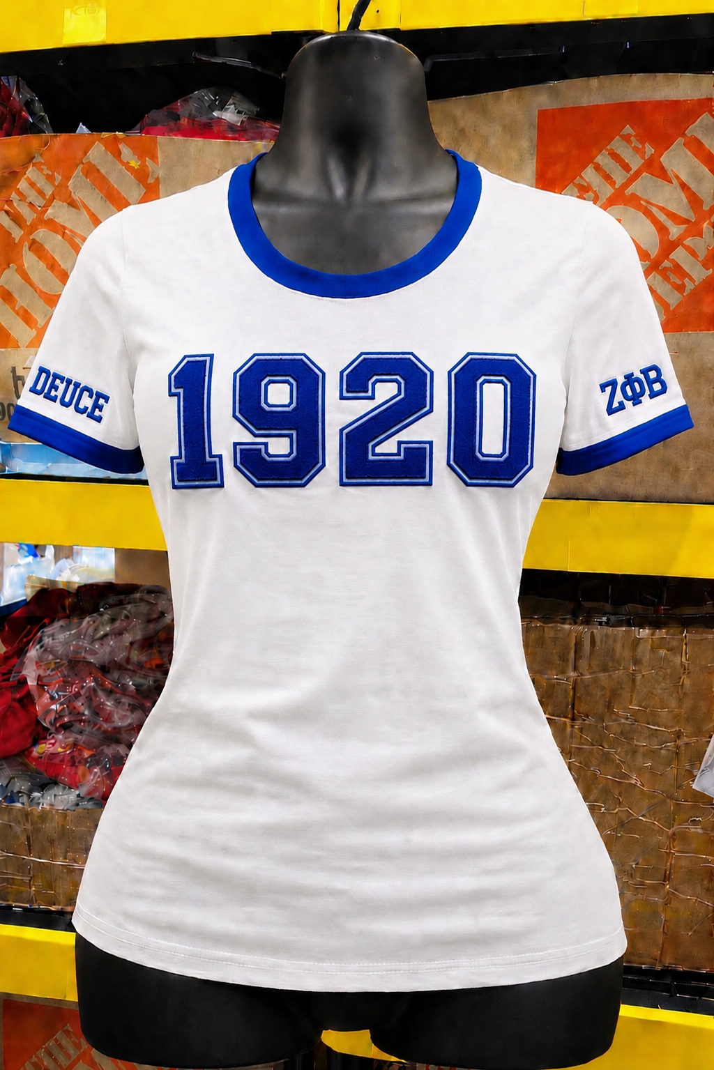 Numbered Chenille Tees | Zeta Phi Beta