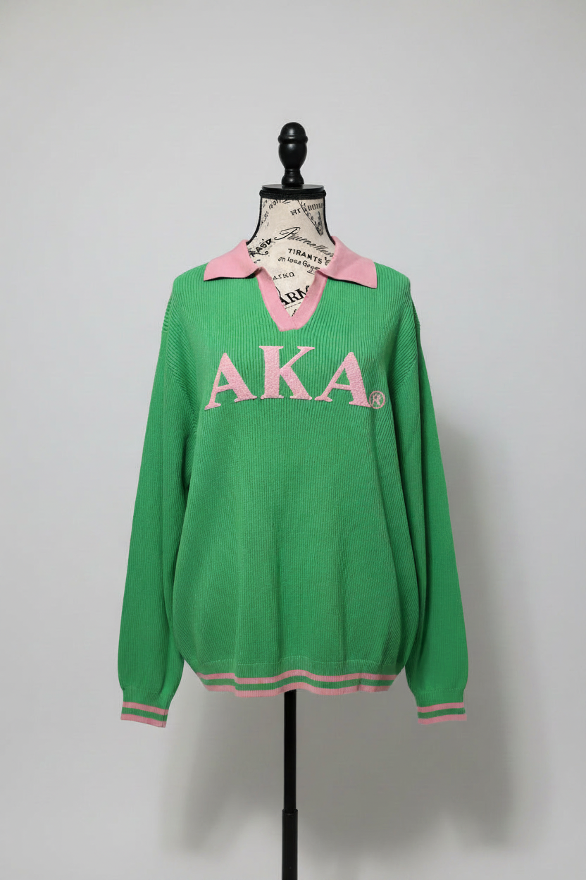 Oversized Varsity Sweater | Alpha Kappa Alpha Inc.®️