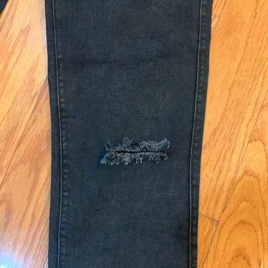Distressed Black Jeans