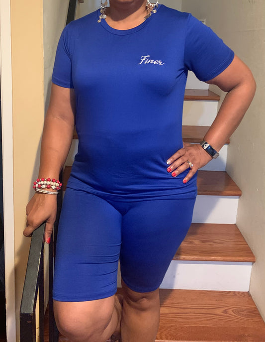 Plus Finer Biker Short Set