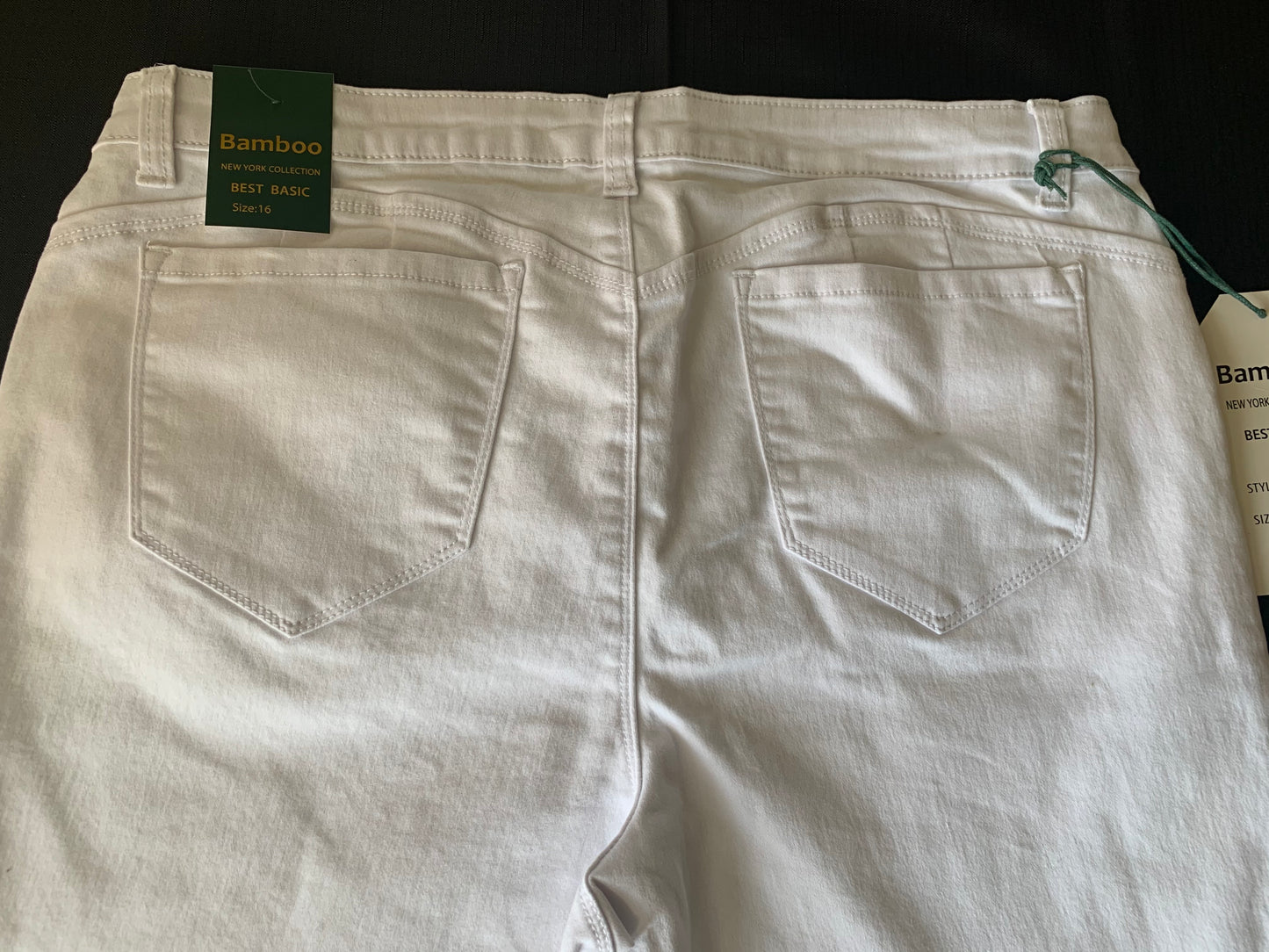 Plus Size White Jeans Shorts