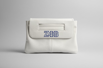 ZΦΒ Vegan Leather Clutch | Zeta Phi Beta