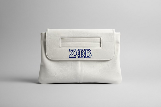 ZΦΒ Vegan Leather Clutch | Zeta Phi Beta