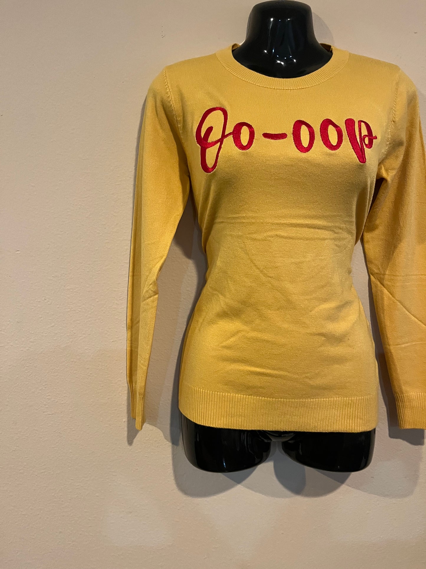 The Oo-oop sweater