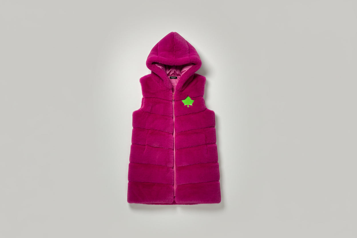 AKA Faux Fur Hooded Vest | Alpha Kappa Alpha