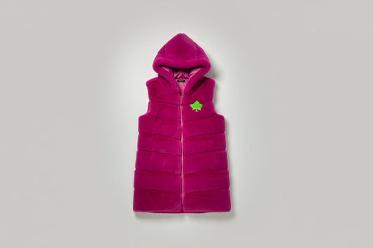 AKA Faux Fur Hooded Vest | Alpha Kappa Alpha