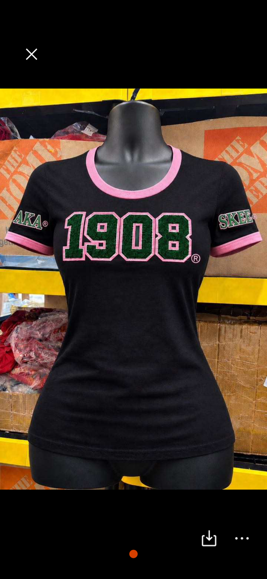 1908 Chenille Tshirts AKA®️version