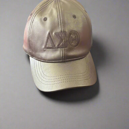 Faux leather DST baseball cap