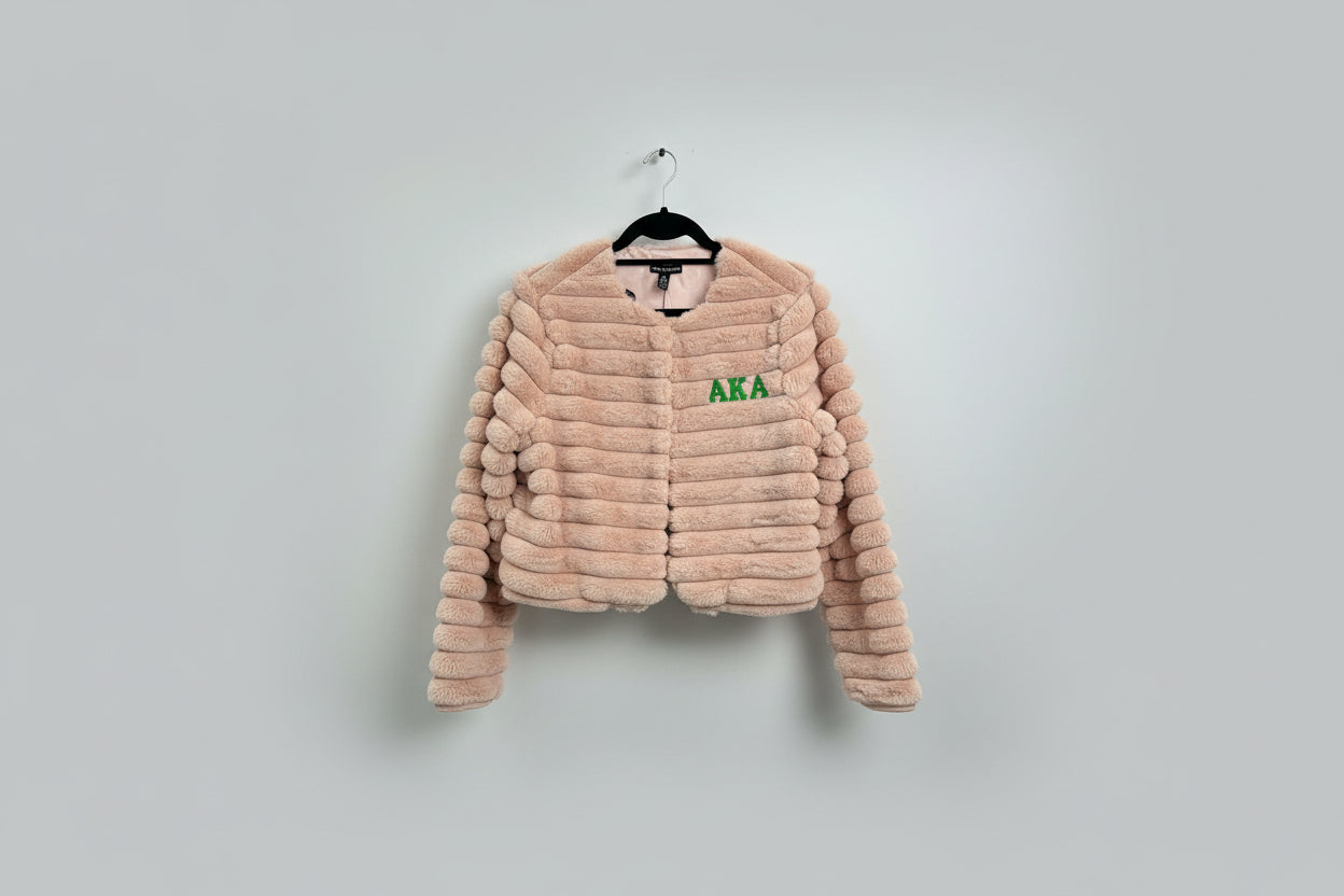 Dainty Girl Fur Jacket | Alpha Kappa Alpha