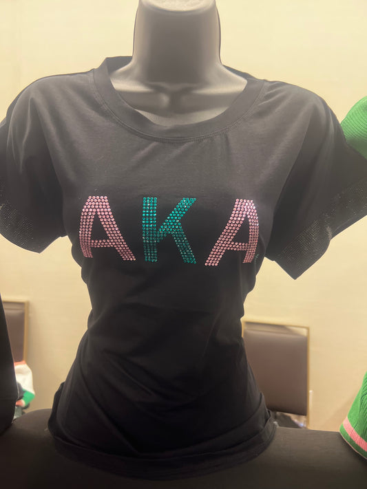 AKA black bling Tee
