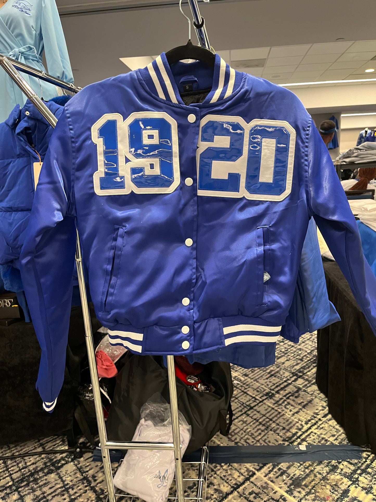 1920 Patten Leather Satin Bomber