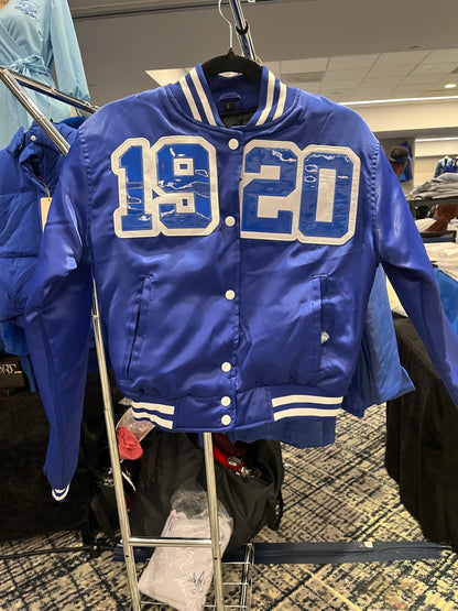 1920 Patten Leather Satin Bomber