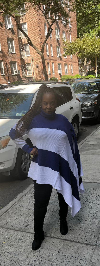 Asymmetrical Dove Sweater