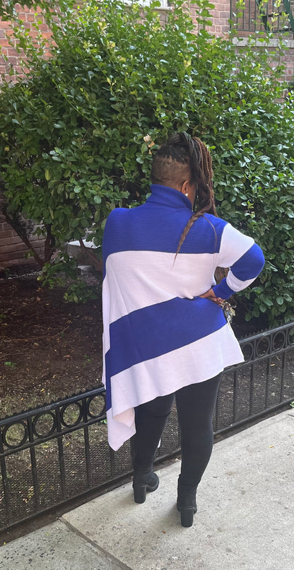 Asymmetrical Dove Sweater