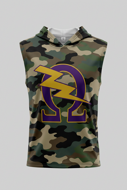 Camo Dry Fit Hoodie | Omega Psi Phi