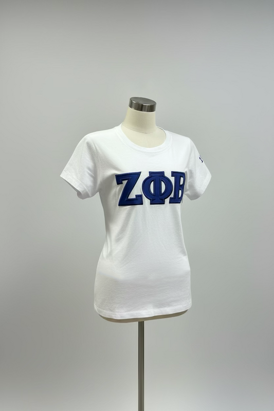 '1920' Leather Letter T-shirt | Zeta Phi Beta Inc.