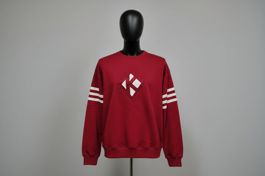Red crew neck sweatshirt with  Kappa Alpha Psi logo
