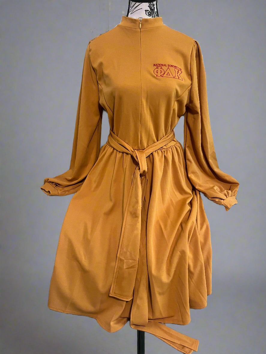 She Got Flare is a zip-front dress designed with a flared bottom to highlight the high waistline. It delivers a flattering, feminine fit with effortless movement. Finished with a matching belt and pockets for the perfect touch.