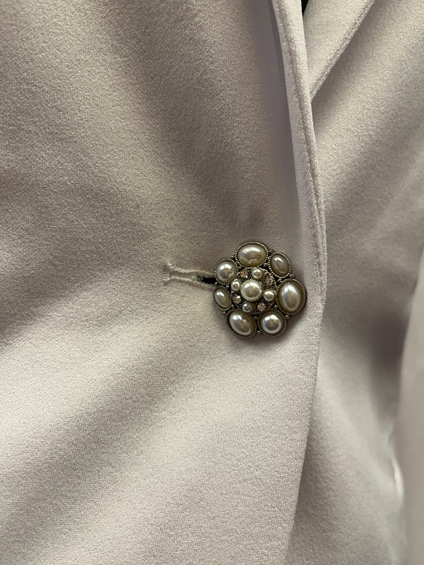 Peek-A-Boo Shield Pearl Button Blazer | Zeta Phi Beta