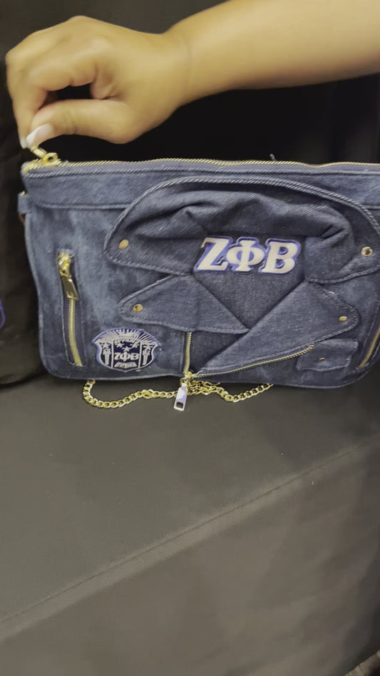 Denim Clutch Zeta style