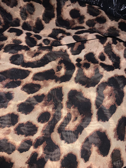 Studded Affair Black and Leopard