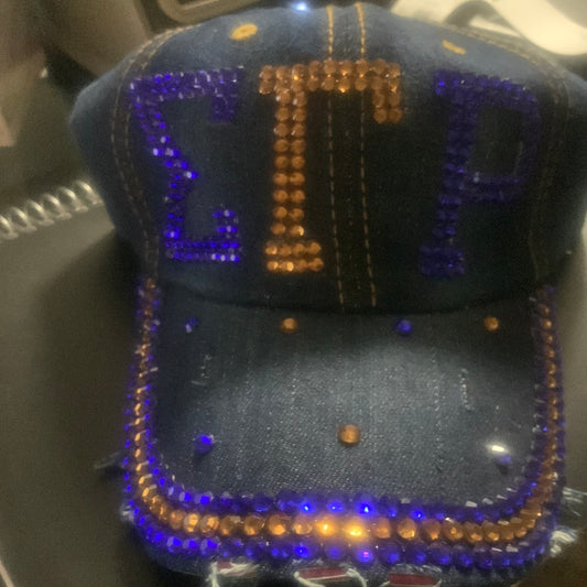 Sigma Gamma RHO Bling Denim cap