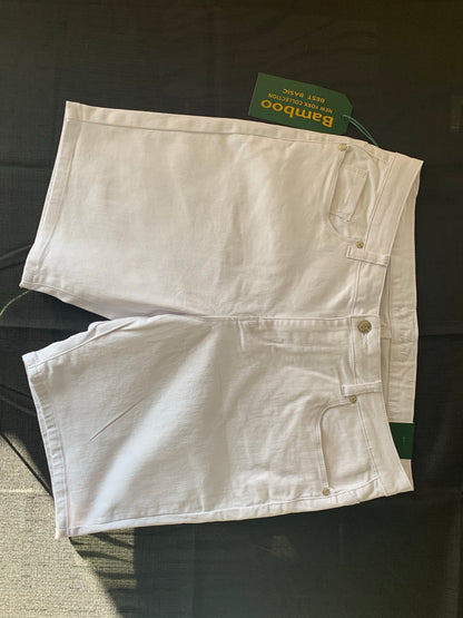 Plus Size White Jeans Shorts